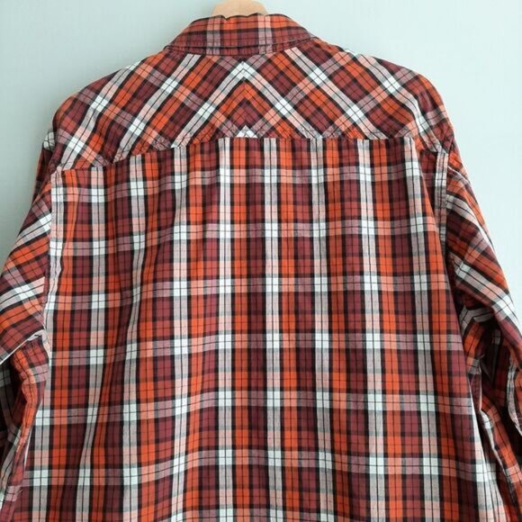 TIMBERLAND Earthkeepers Regular Fit Button Down Casual Plaid Shirt Mens Sz XL - Picture 10 of 14